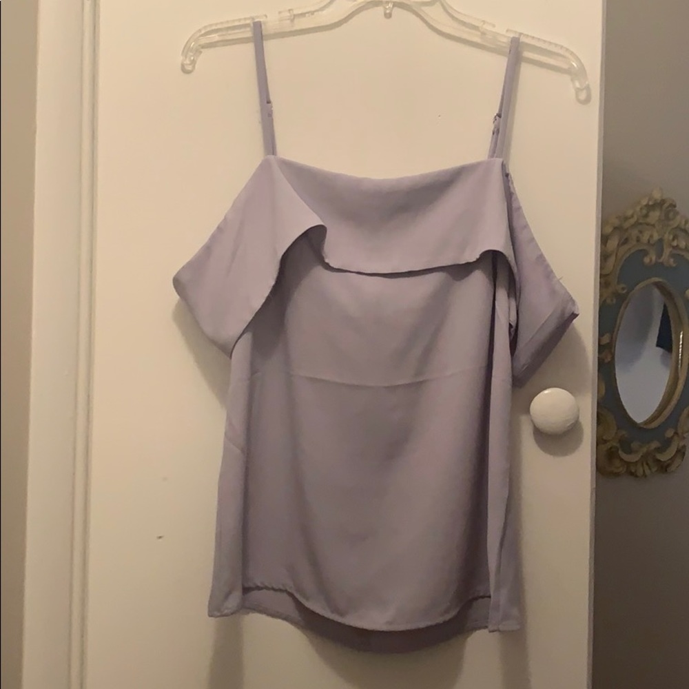 Light purple off the shoulder top